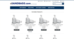 Desktop Screenshot of esandbags.com